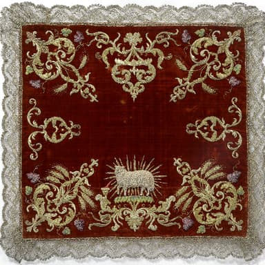 Ein Perlen gesticktes Lamm